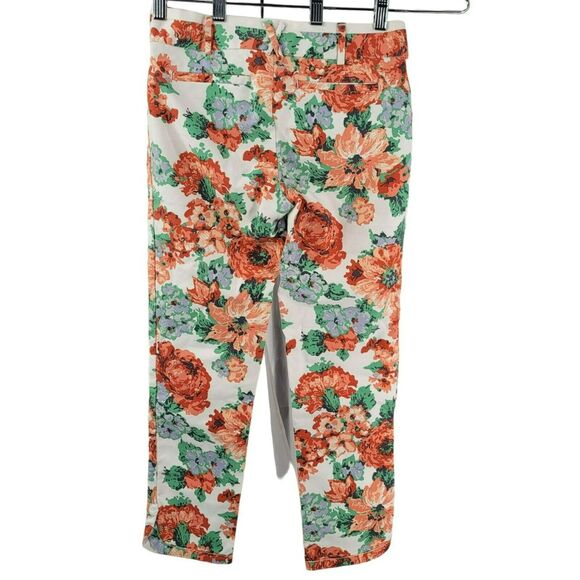 Anthropologie Floral Pants Women’s Size 6 Boho Casual Chic Resort Preppy - Picture 4 of 8